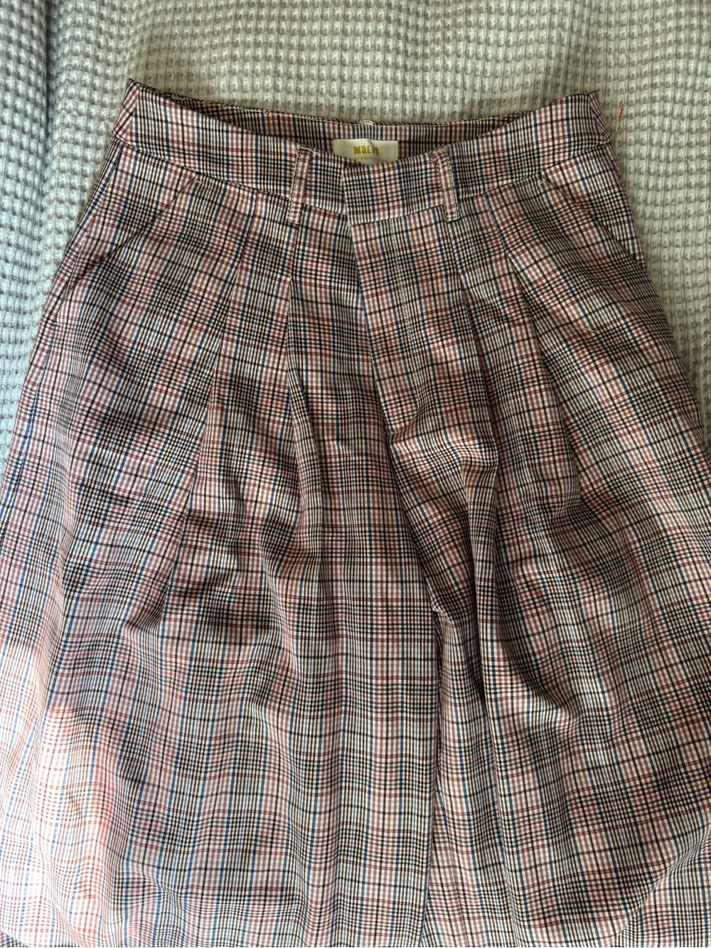 Anthropologie “Avery” wide Legged Plaid pants